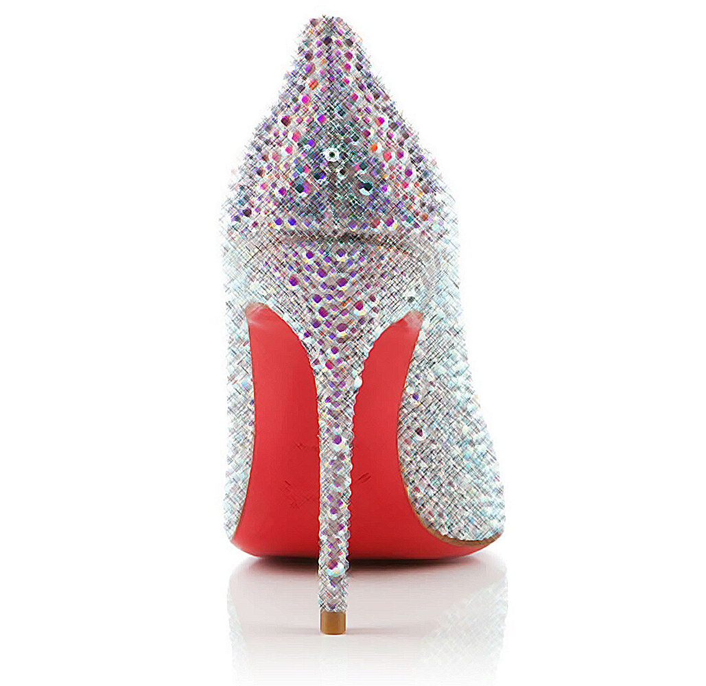 Gold Christian Louboutin Wedding Heels